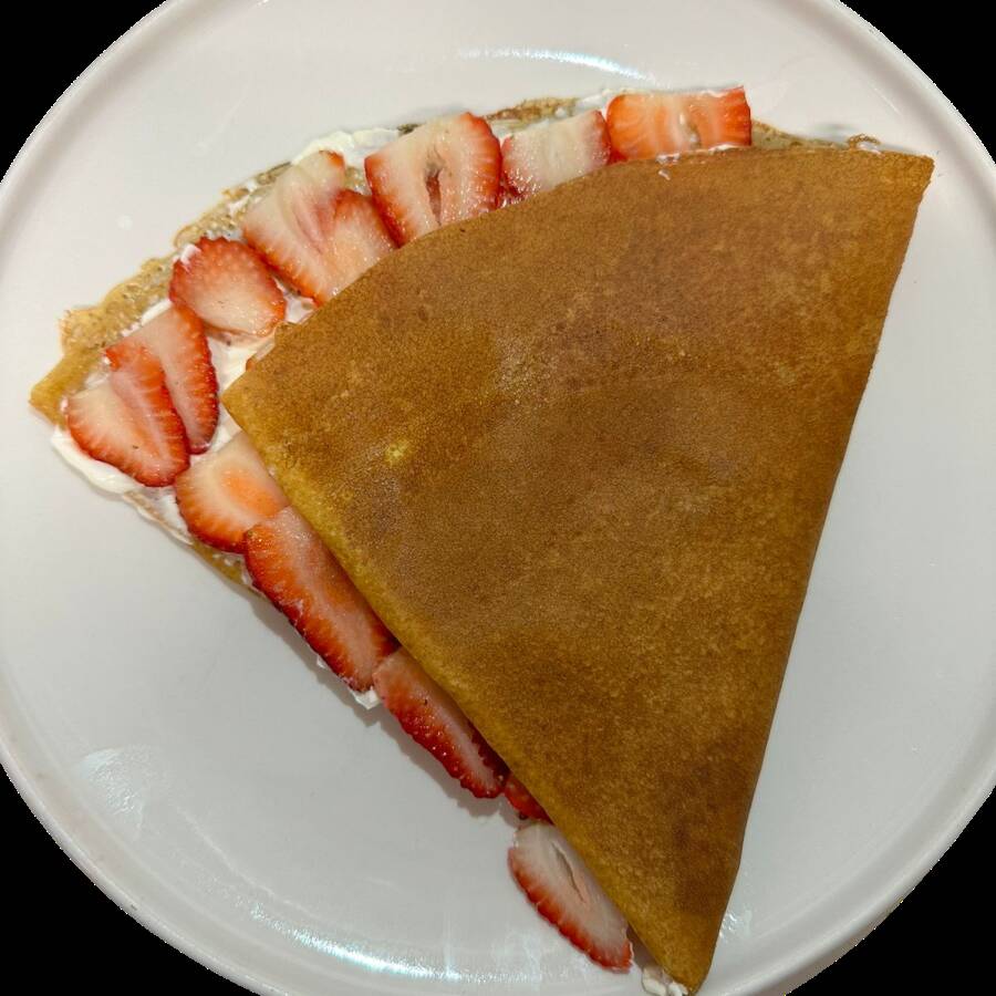 Crepa queso frutal fresa