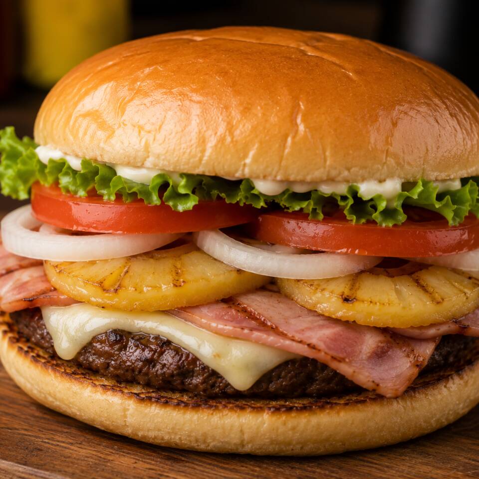 Hamburguesa Hawaina