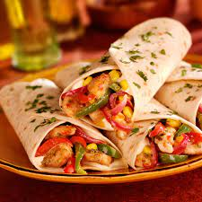 Burrito de Fajita de Pollo a la Mexicana