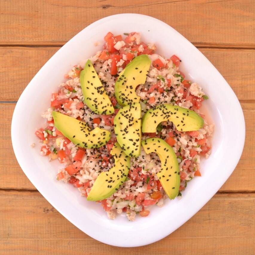 1/2 orden de ceviche de pescado