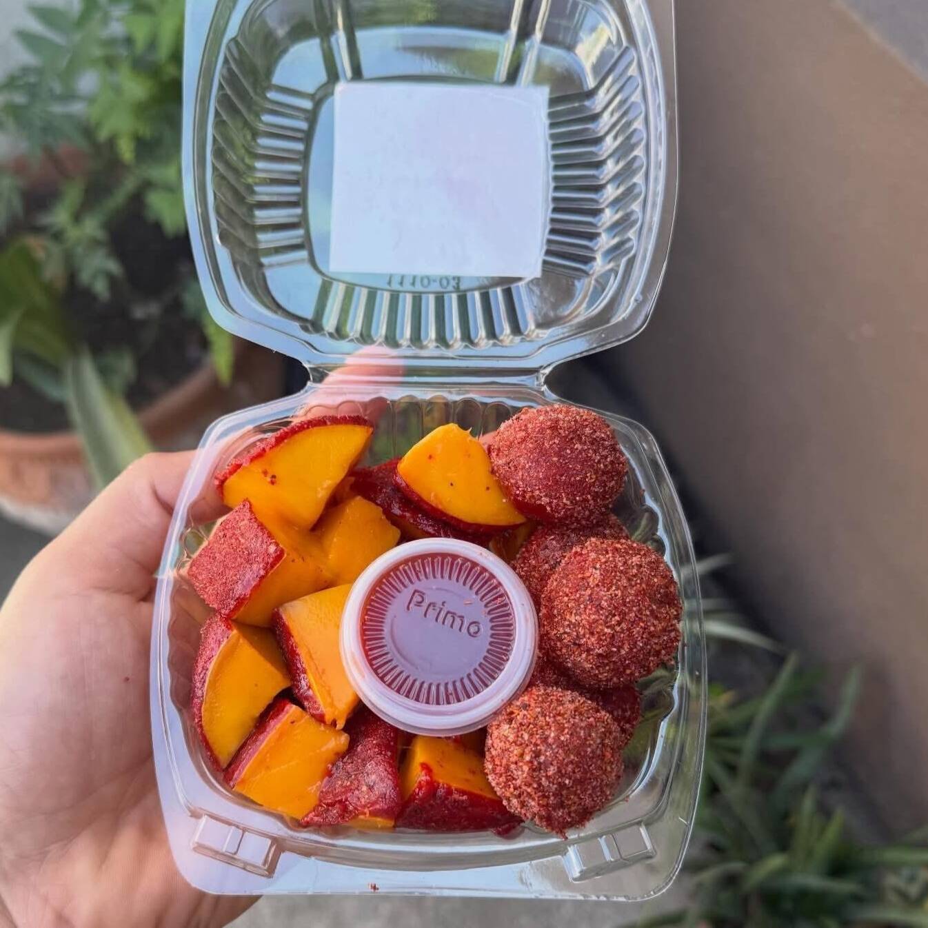 Mango Forrado con Uvas