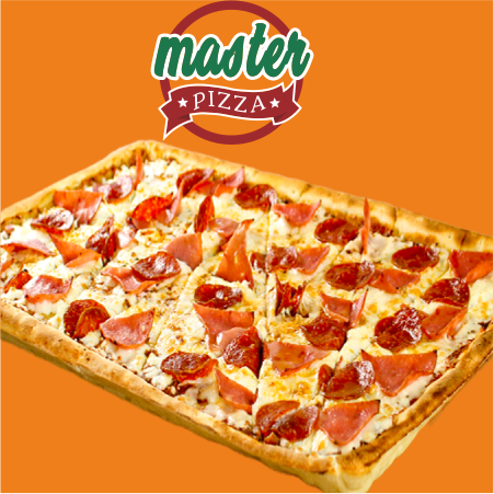 Pizza Media Master con 2 Ingredientes