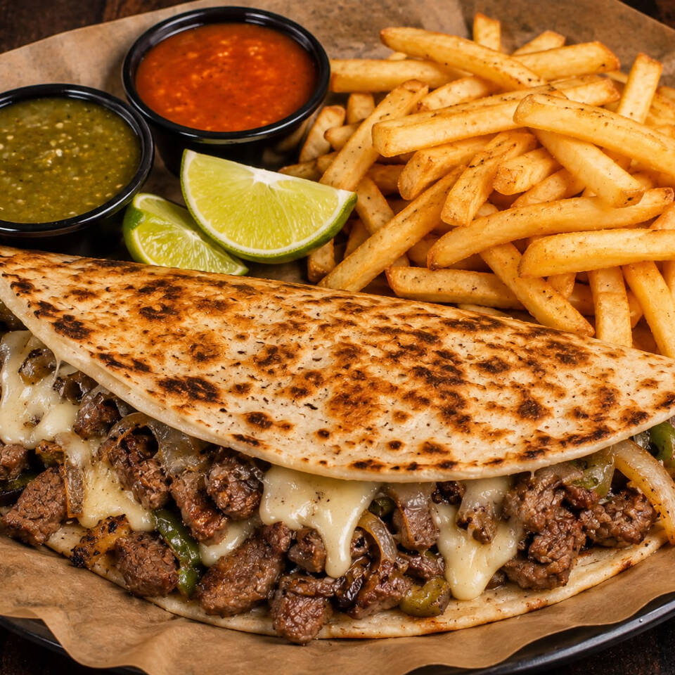 PIRATA DE BISTEC CON PAPAS FRANCESAS