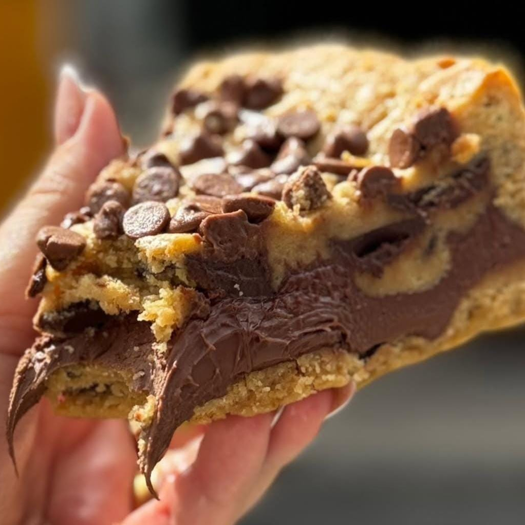 A nossa queridinha! A massa tradicional do cookie com recheio de creme de avelã. Experimente aquecer antes do consumo que você vai sentir a perfeição!