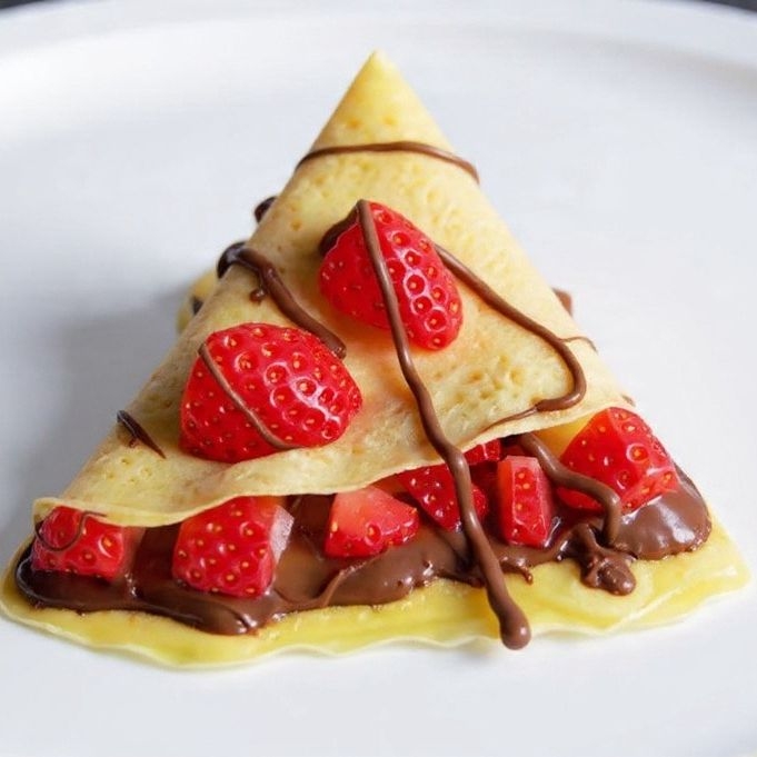 Crepa nutella con helado