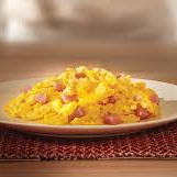 Huevo con jamón