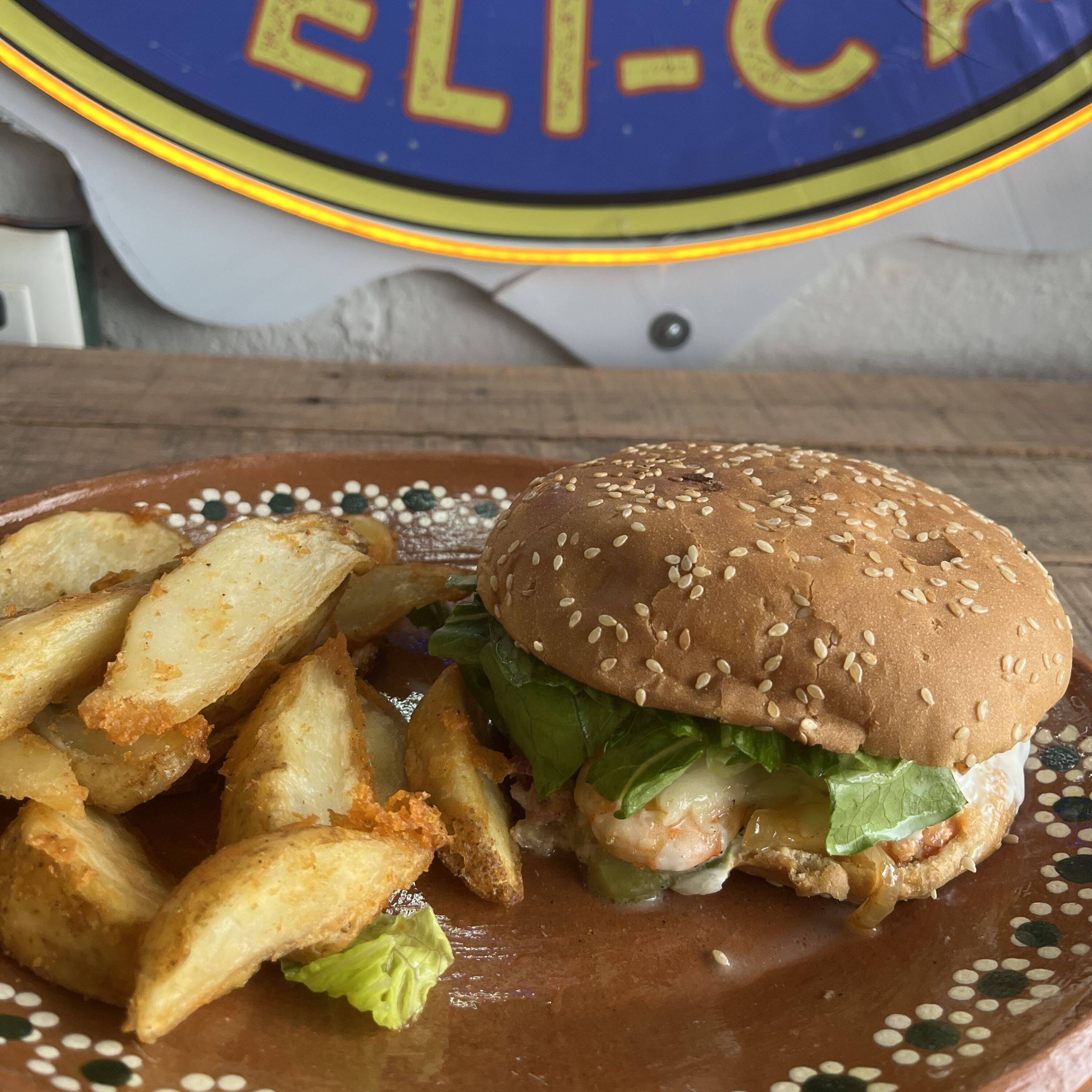 HAMBURGUESA DE CAMARÓN