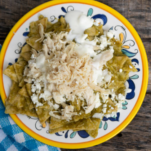 Chilaquiles con Pollo