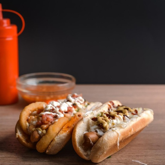 HOT DOG CON CHAMPIÑONES
