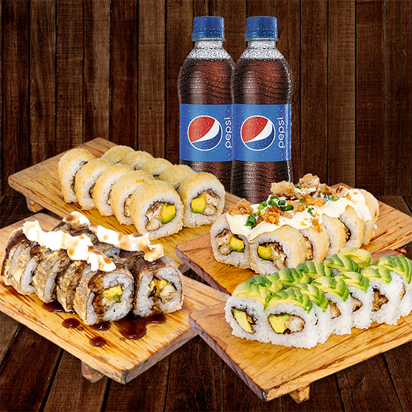 48 Makis + 2 Pepsis GRATIS!