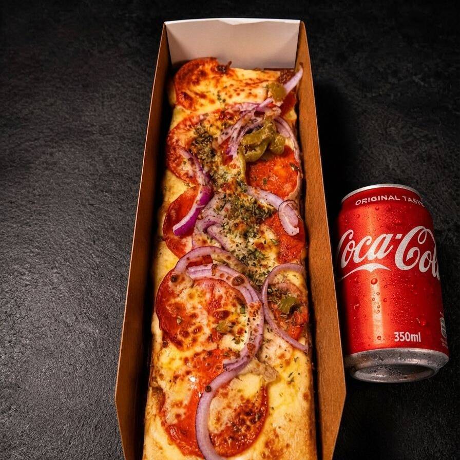COMBO SÓ MEU, 1 PIZZA INDIVIDUAL, 1 REFRI 350ML