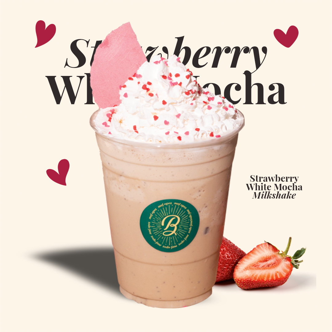 Milkshake Strawberry White Mocha