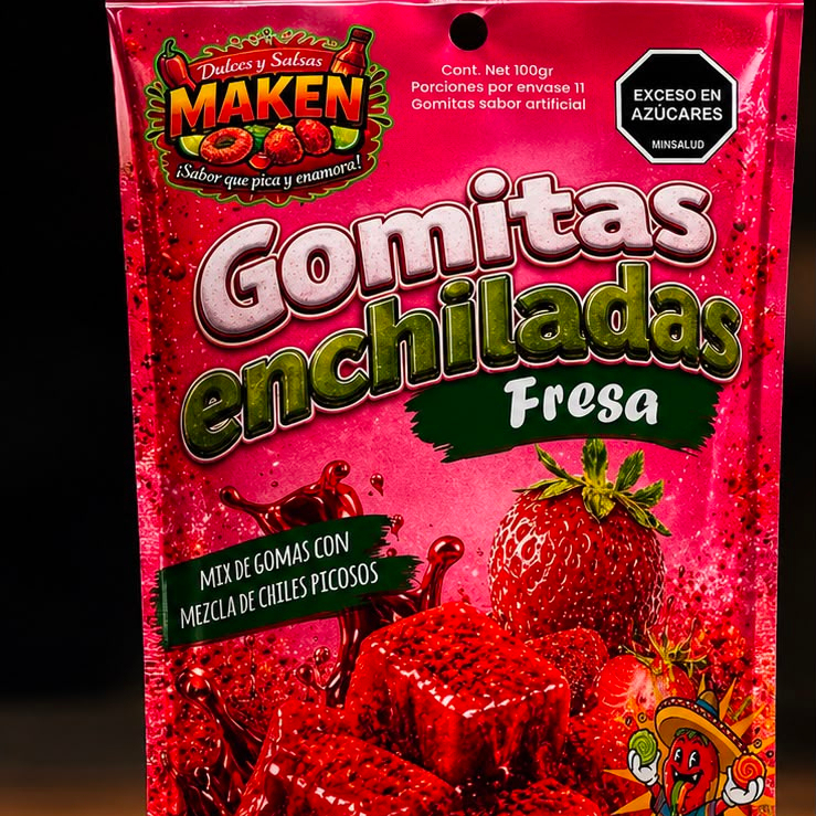 GOMITAS ENCHILADAS FRESA