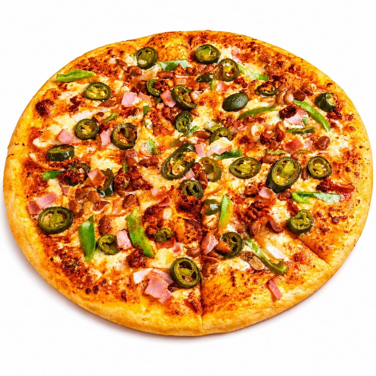 Pizza Familiar Mexicana.