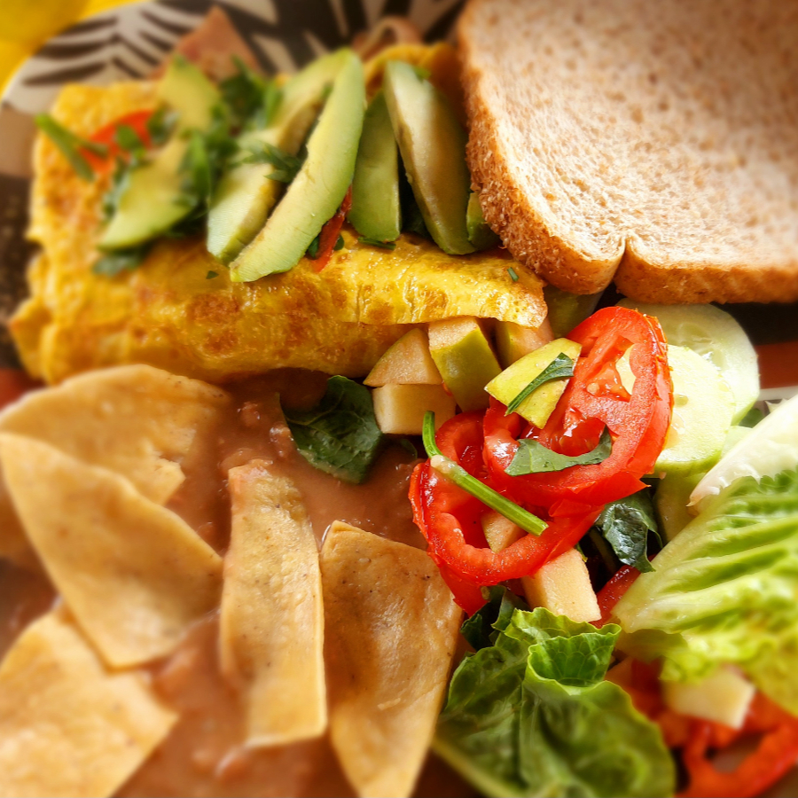 Omellete de Espinaca y Jamón