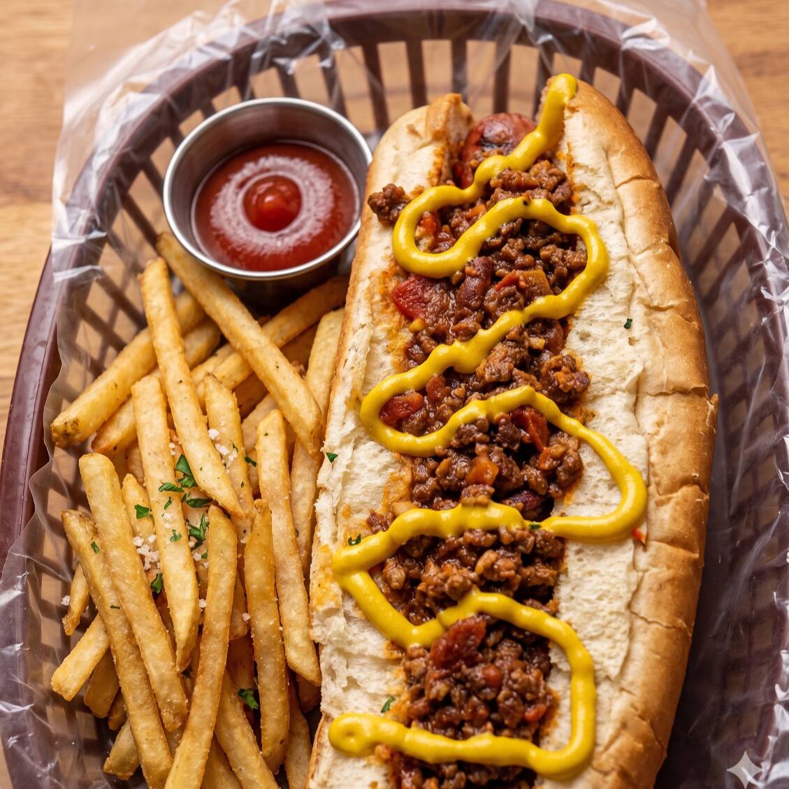 Hot Dog con Carne y Queso Chilli