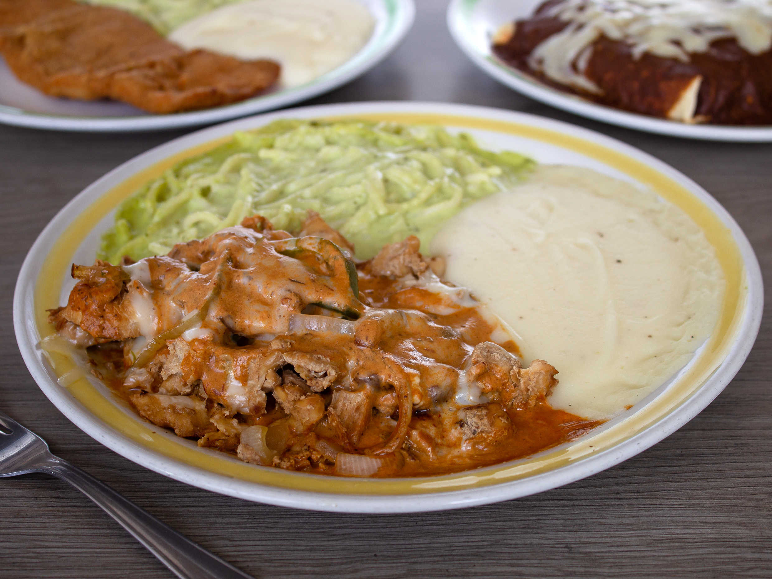 Fajita de Pollo Gratinada con Chipotle