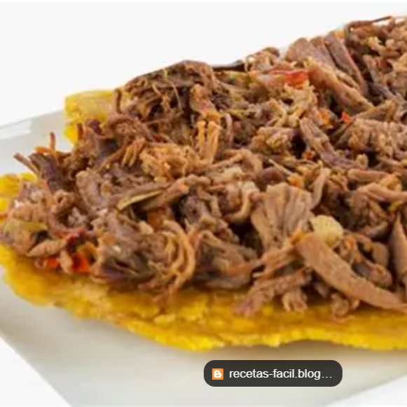 Patacon con Carne Desmechada
