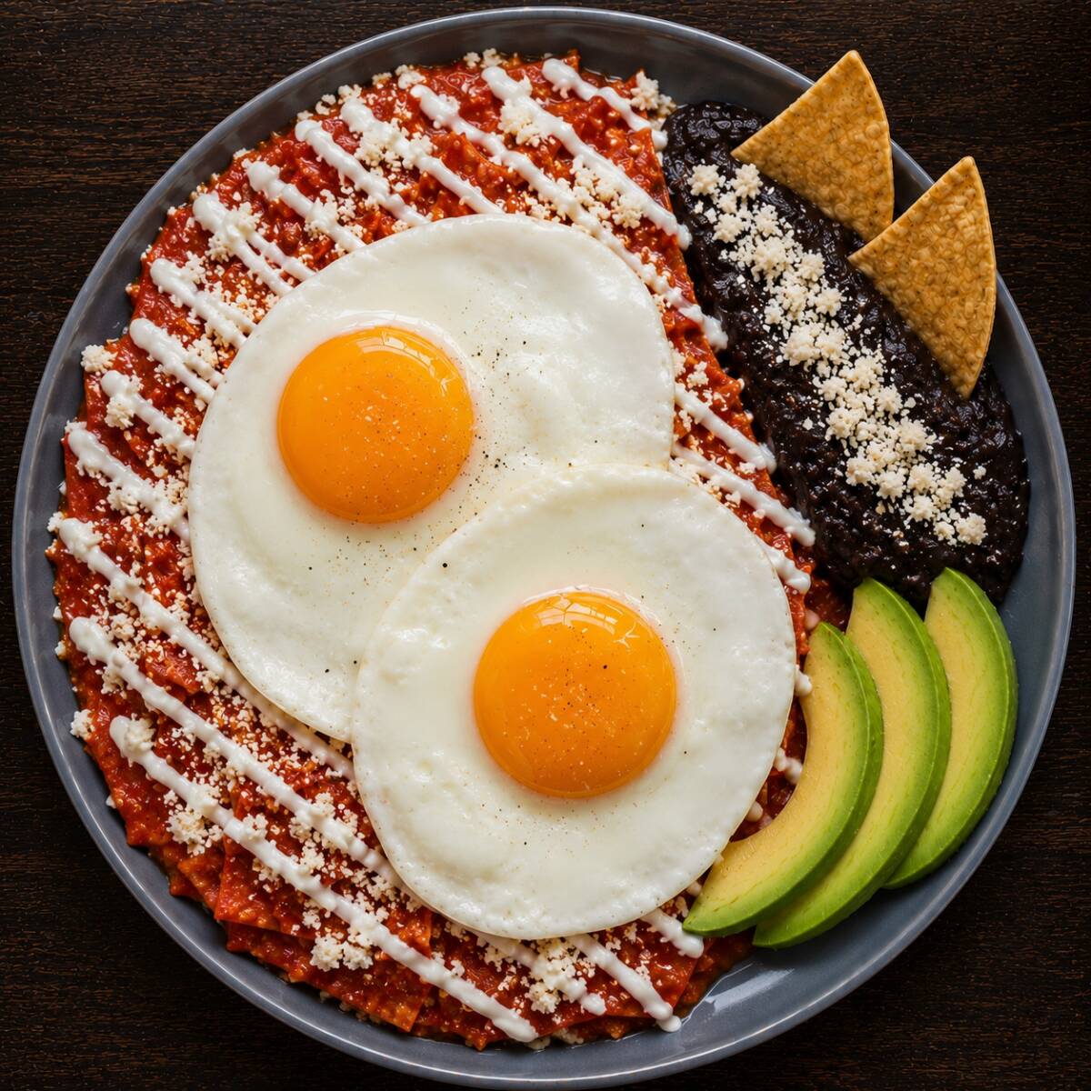 Chilaquiles Huevos Estrellados