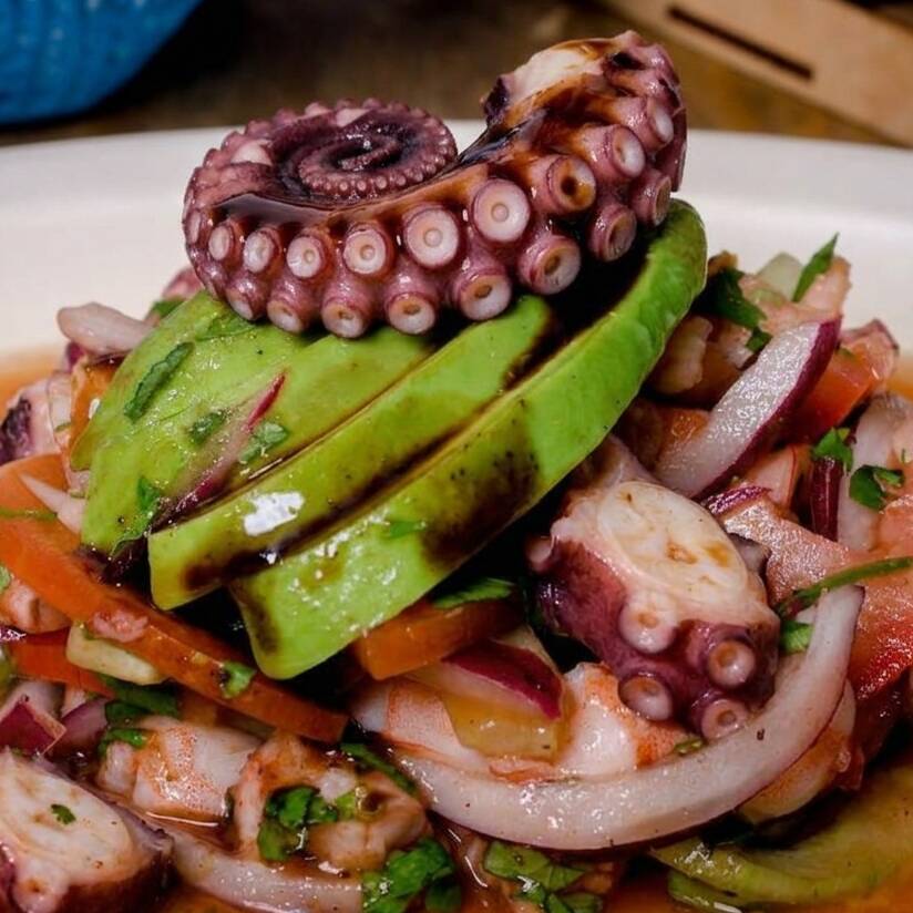 Tostada de Pulpo