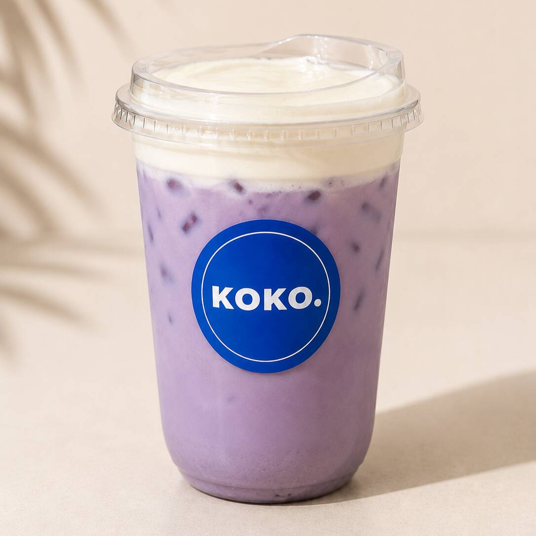 Iced Taro Latte