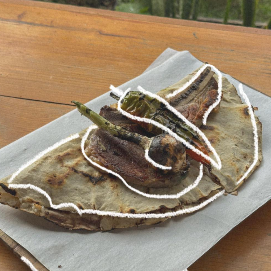 Tlayuda de Costilla