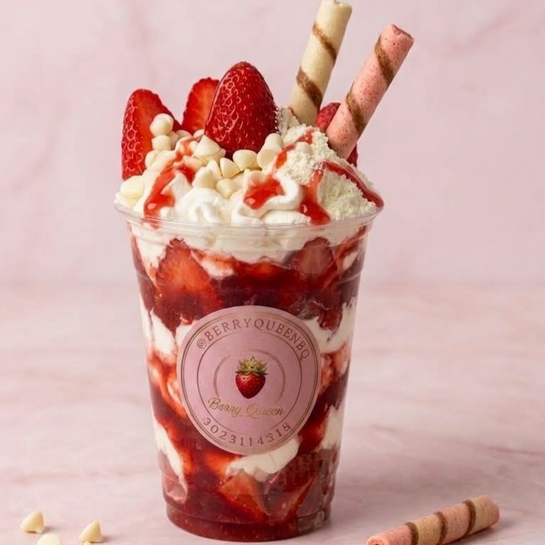 Fresas + Crema + Piazza + Chips 12 Onz Tesoro Real