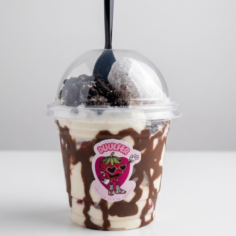 Fresas o Duraznos con Crema