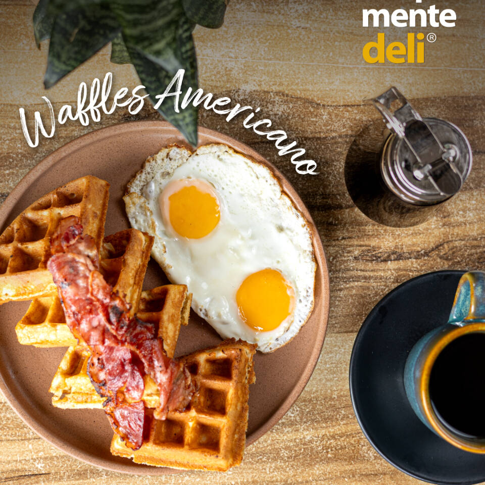 Waffle americano. Copiar