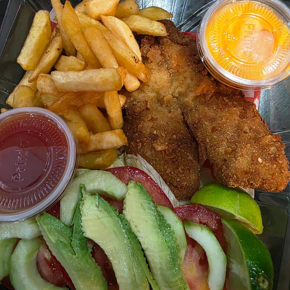 Filete de pescado empanizado