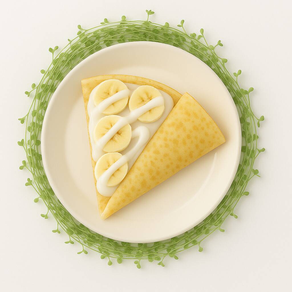 Crepa lechera con platano