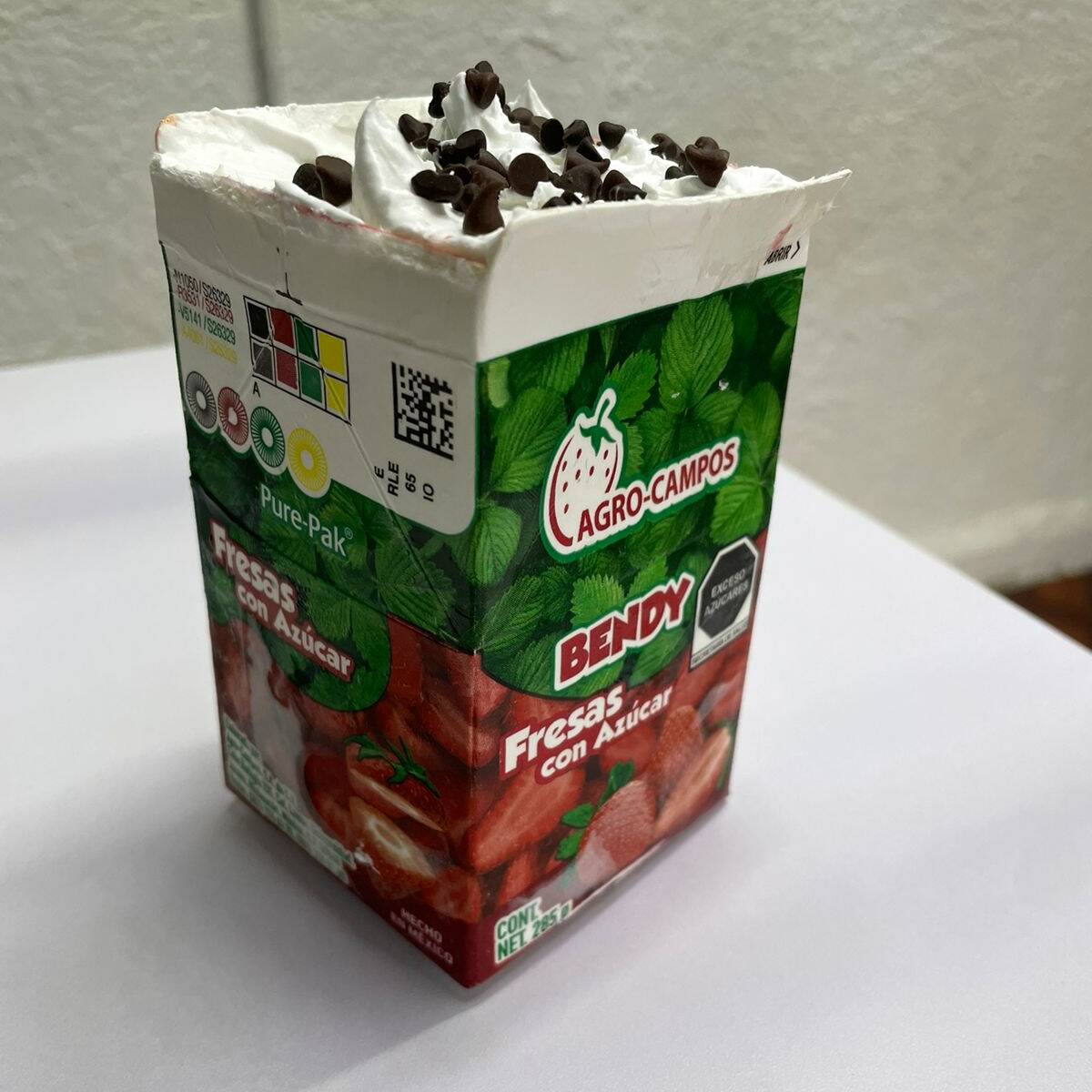 Fresas Congeladas con Chantilly