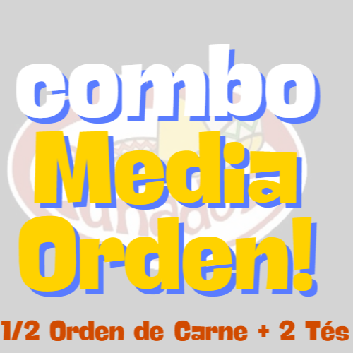 Combo Media Orden de Carne y 2 Tés