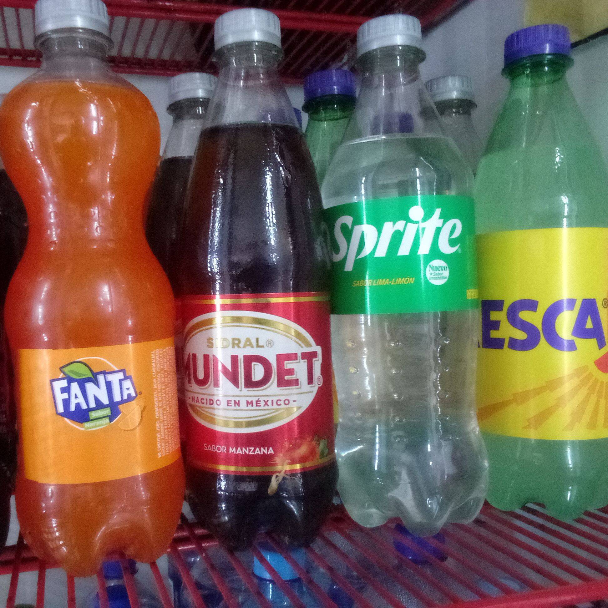 Refresco de 600 ml, sidral, sprite, fresca, fanta