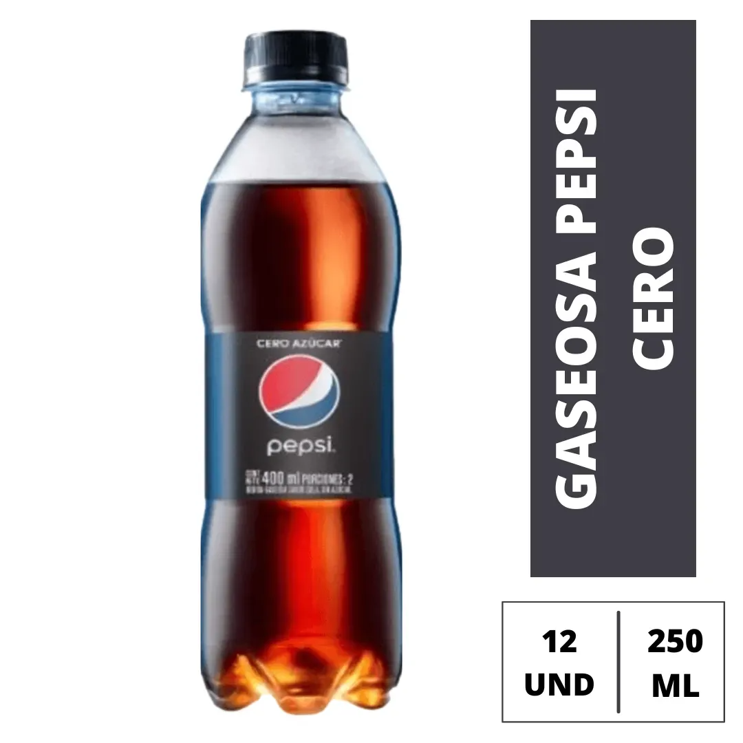 Gaseosa Pepsi Cero 250 ml