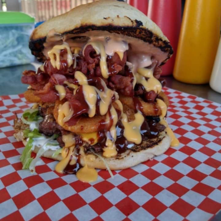 Hamburguesa Doble con Tocino