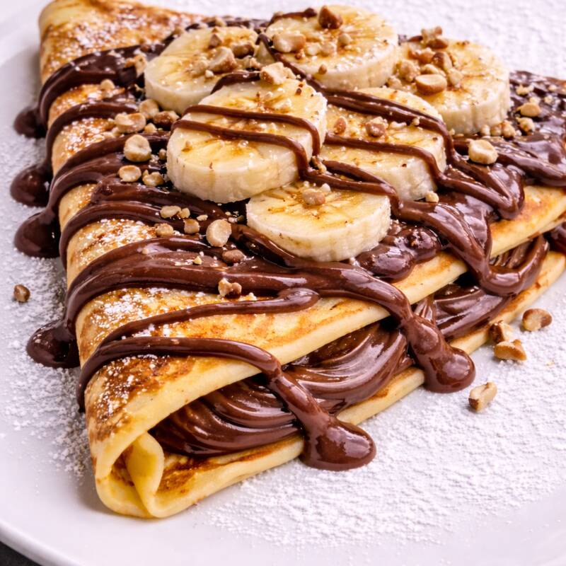 Crepa Nutella con Plátano