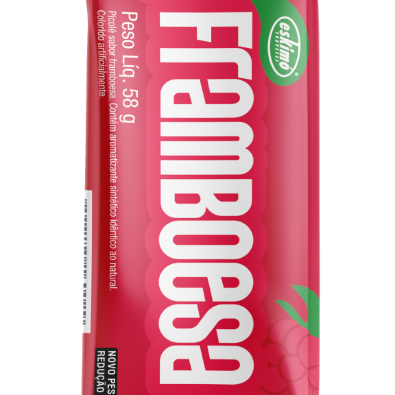 picole sabor artificial framboesa