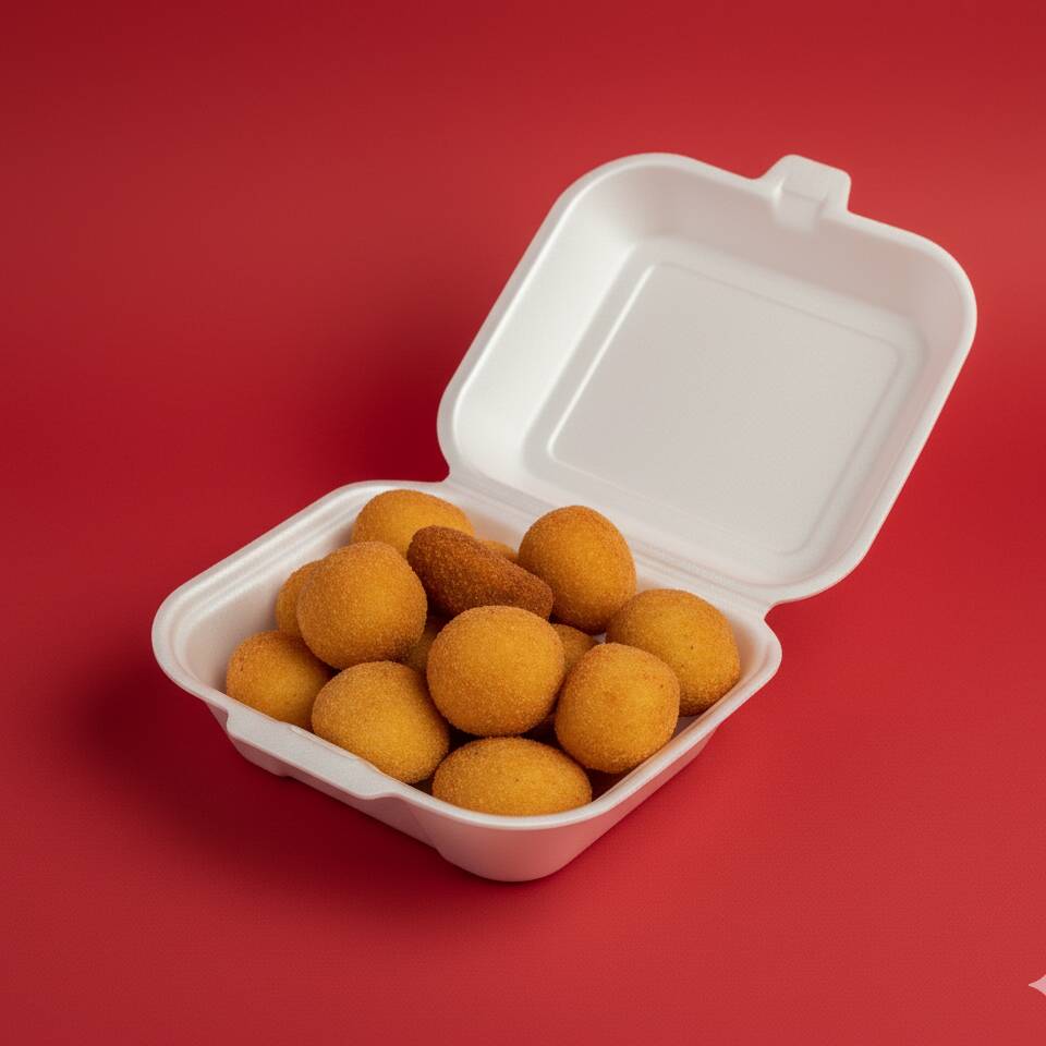 10 salgadinhos sortidos da sua escolha! Coxinha, bolinho de queijo, bolinho de carne, risole ou kibe. Crocantes, recheados e irresistíveis!