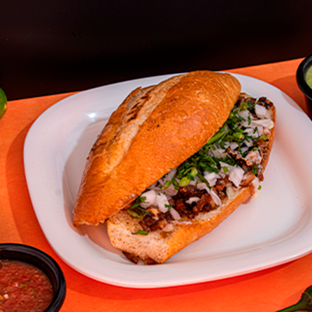 Torta de Arrachera