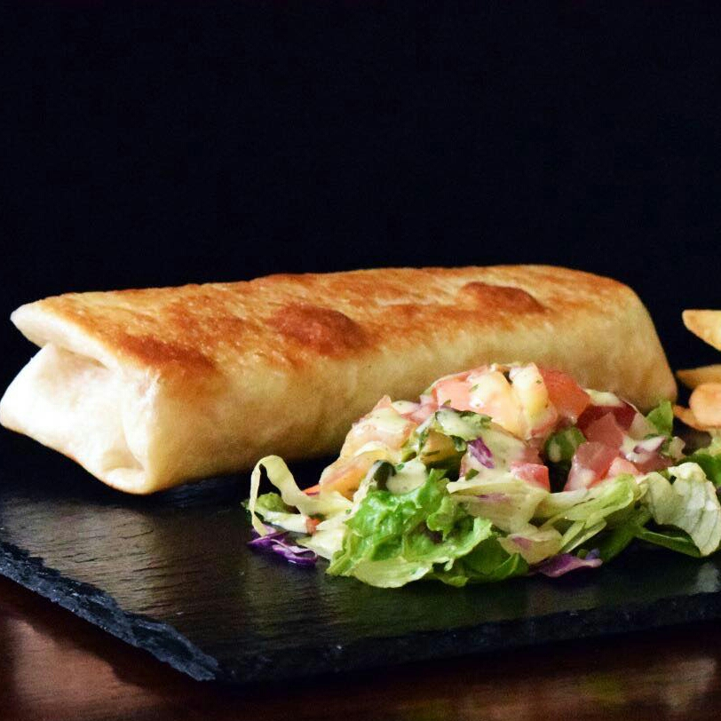 Burrito de pollo c/papas