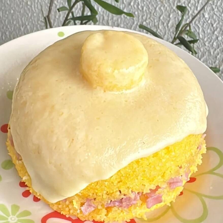 Cuscuz com Presunto e Queijo
