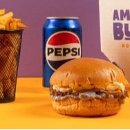 Pão Brioche , Carne 90 gramas, Catupiry e molho amassadinho + batata frita + Pepsi lata 350 ml