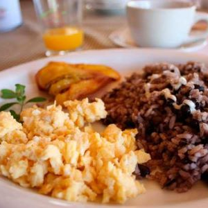 Gallo Pinto con Acompañamiento