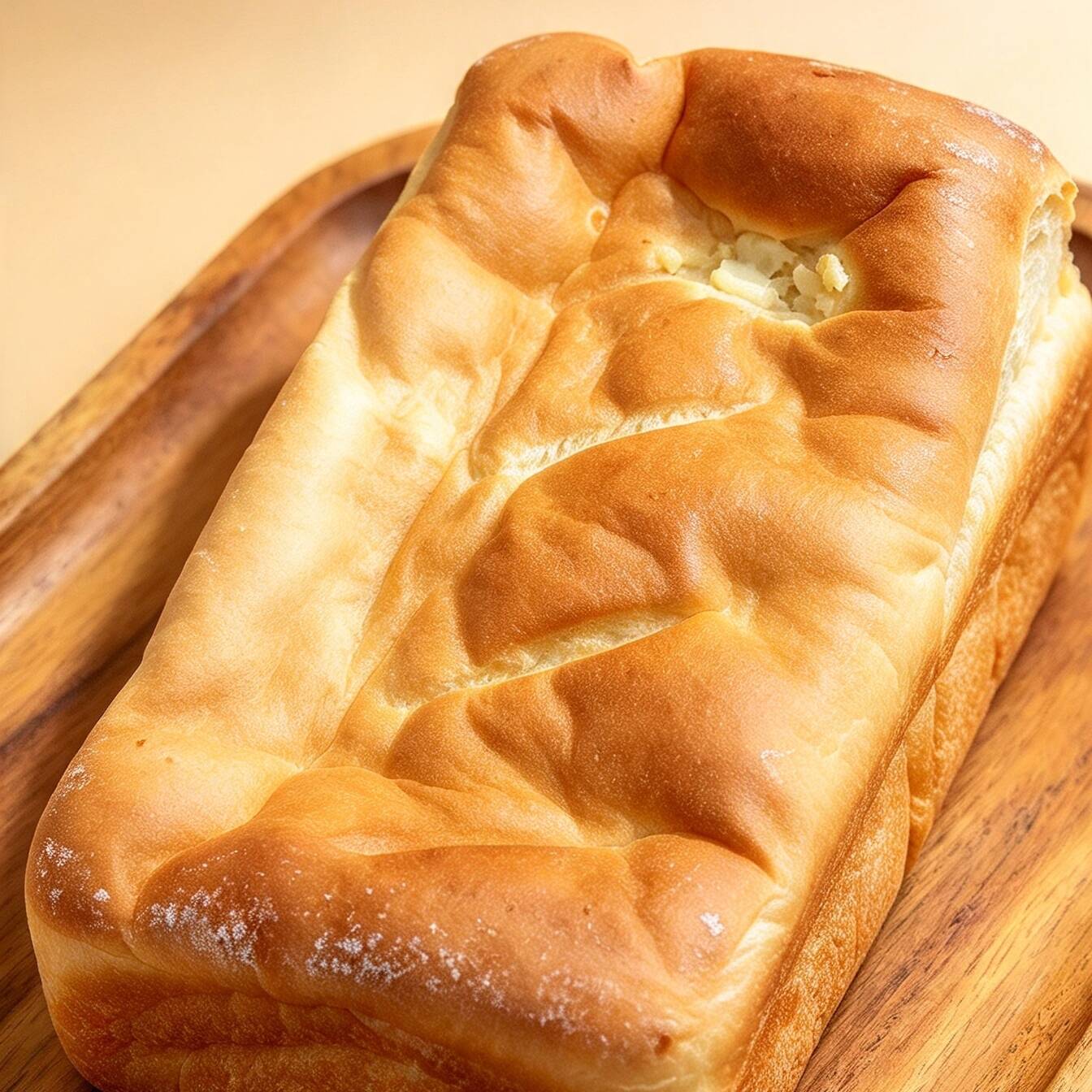 Pan Relleno de Quesocrema con Azúcar