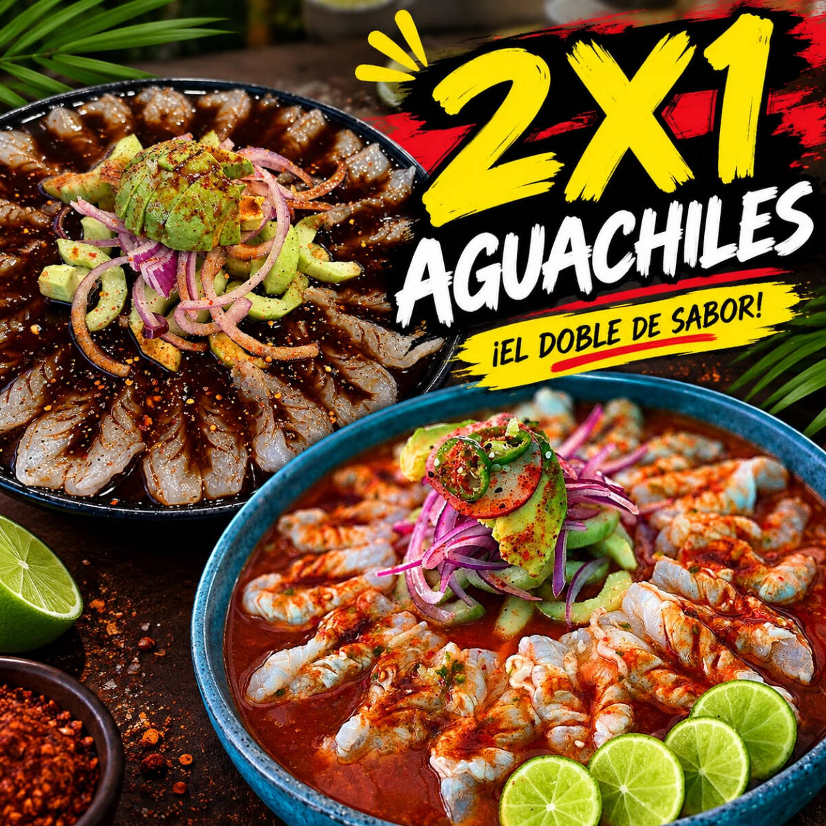 2 Aguachiles Mixtos Personales