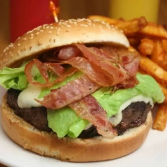 Hamburguesa Con Tocino