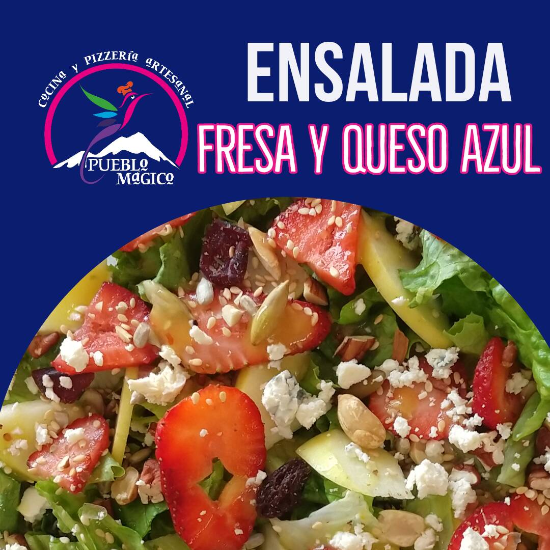 Fresa y Queso Azul