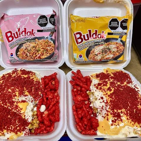Buldak con Elote