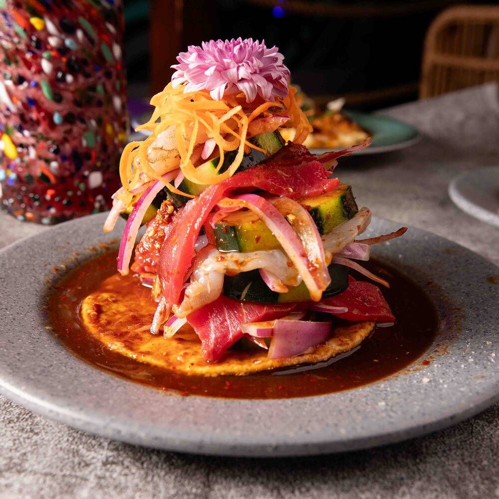 Aguachile Mazatleco Tostada